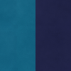 Pauwblauw / Donkerblauw