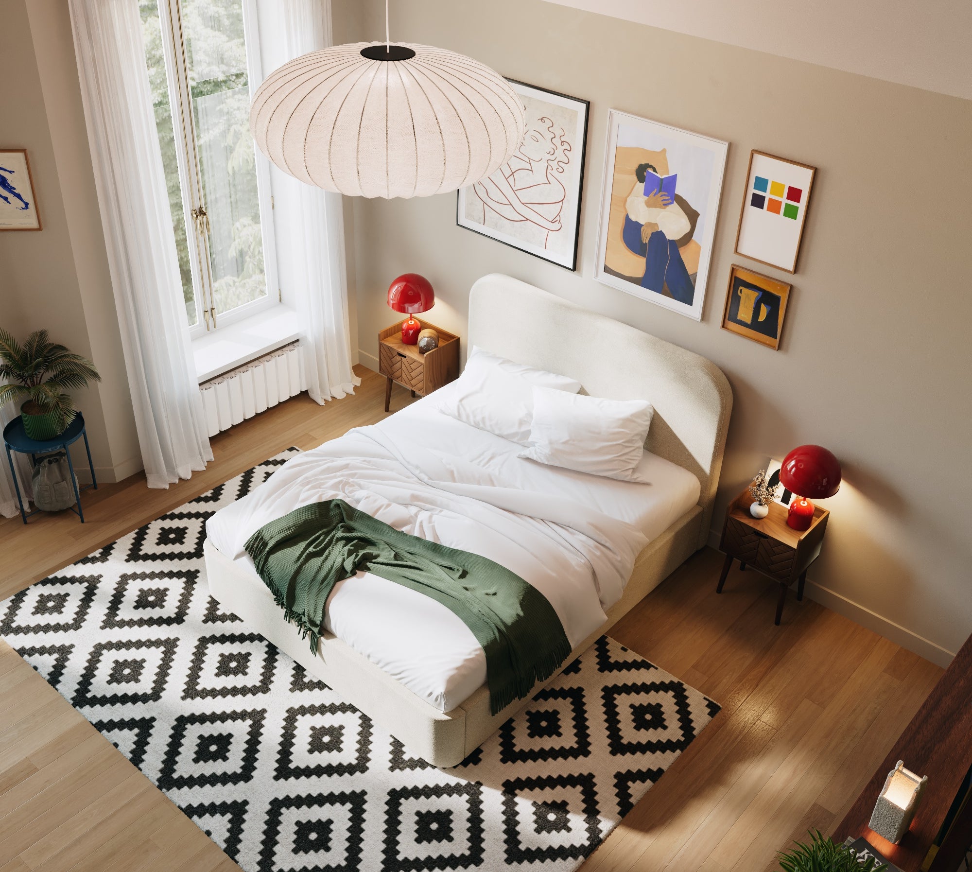 Bed met opbergruimte