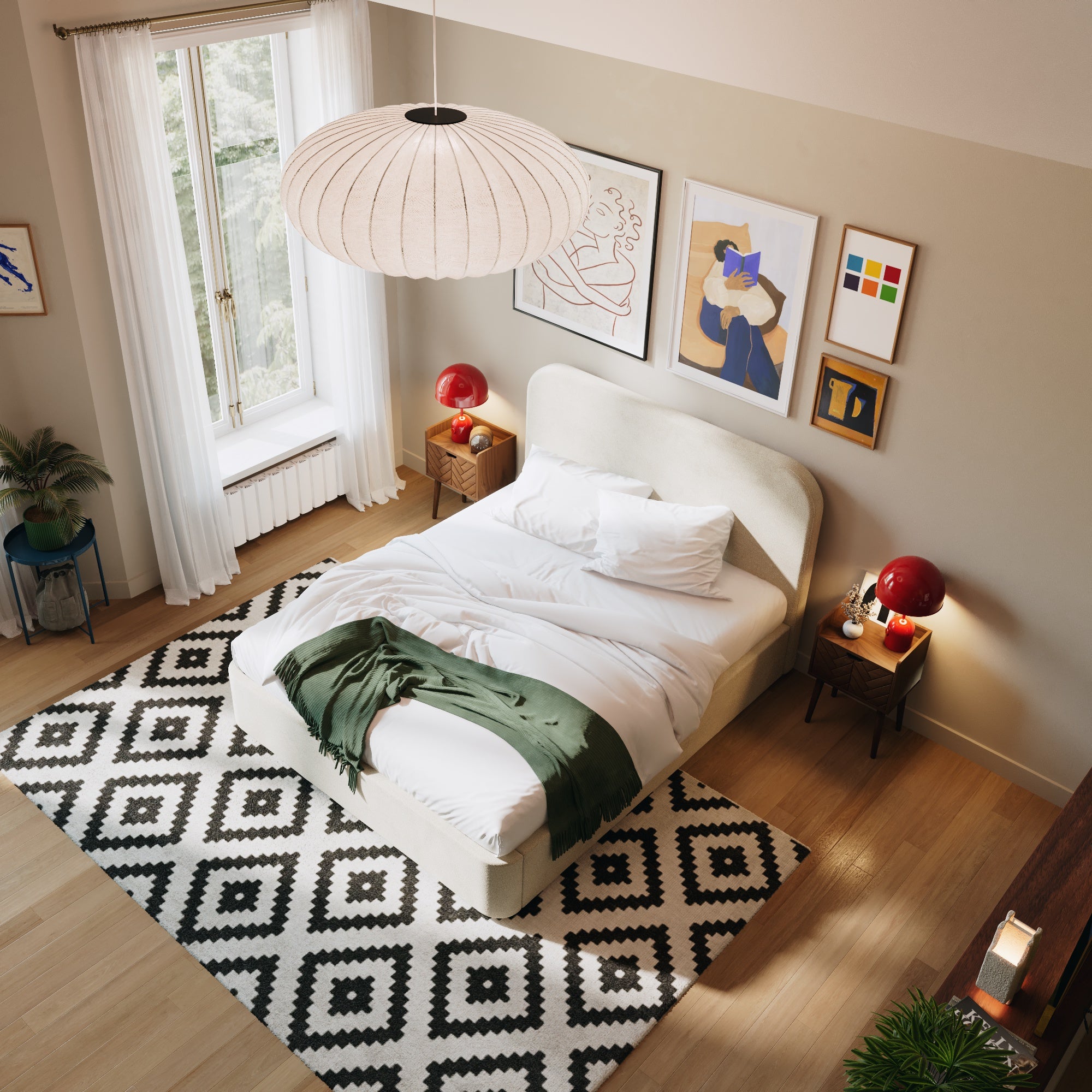 Bed met opbergruimte